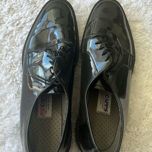 Military dress shoes.
